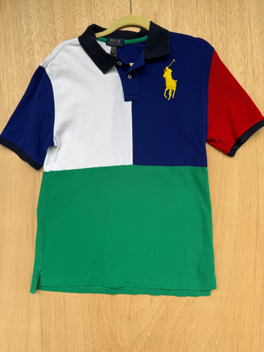 Polo Ralph Lauren Colorblock Big Pony Polo Shirt Boys XL Womens M Mens XS